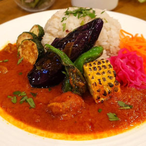 十六穀米の夏野菜チキンカレー